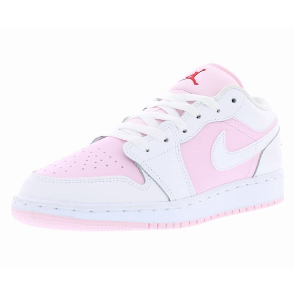 Nike Air Jordan 1 Low GS Girls Shoes Size 6, Color: Pink Foam/White/Fire Red