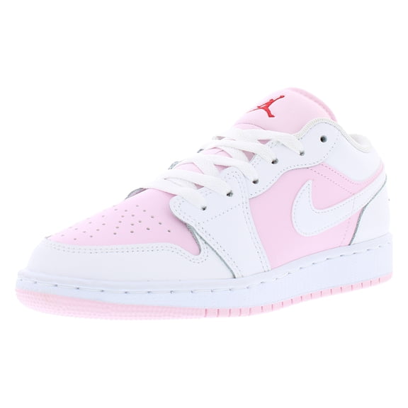 Nike Air Jordan 1 Low GS Girls Shoes Size 6, Color: Pink Foam/White/Fire Red