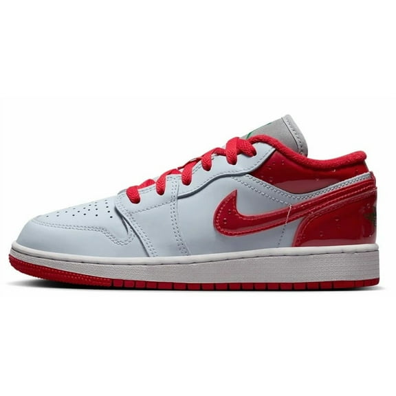 Big Kid's Jordan 1 Low SE Football Grey/University Red (FQ1935 018) - 4