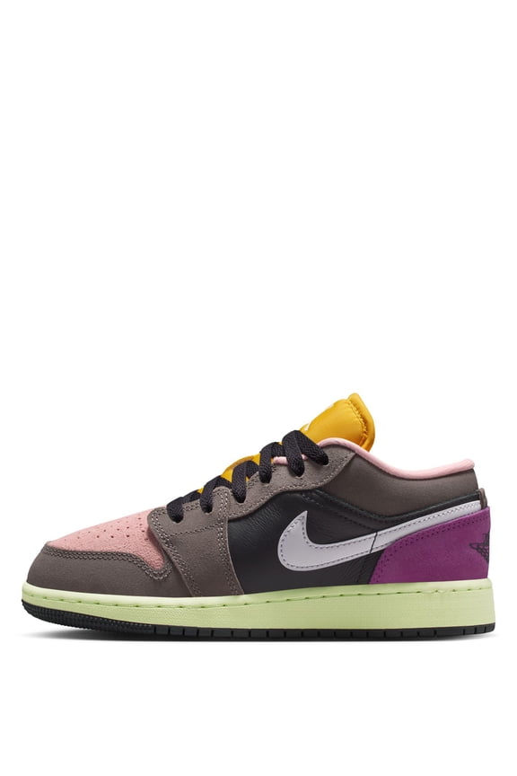 Big Kid's Jordan 1 Low SE Oil Grey/White-Cave Stone (HQ2021 005) - 6