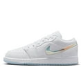 thumbnail image 1 of Big Kid's Jordan 1 Low SE White/Ice Blue-Summit White (FQ9112 100) - 5, 1 of 8