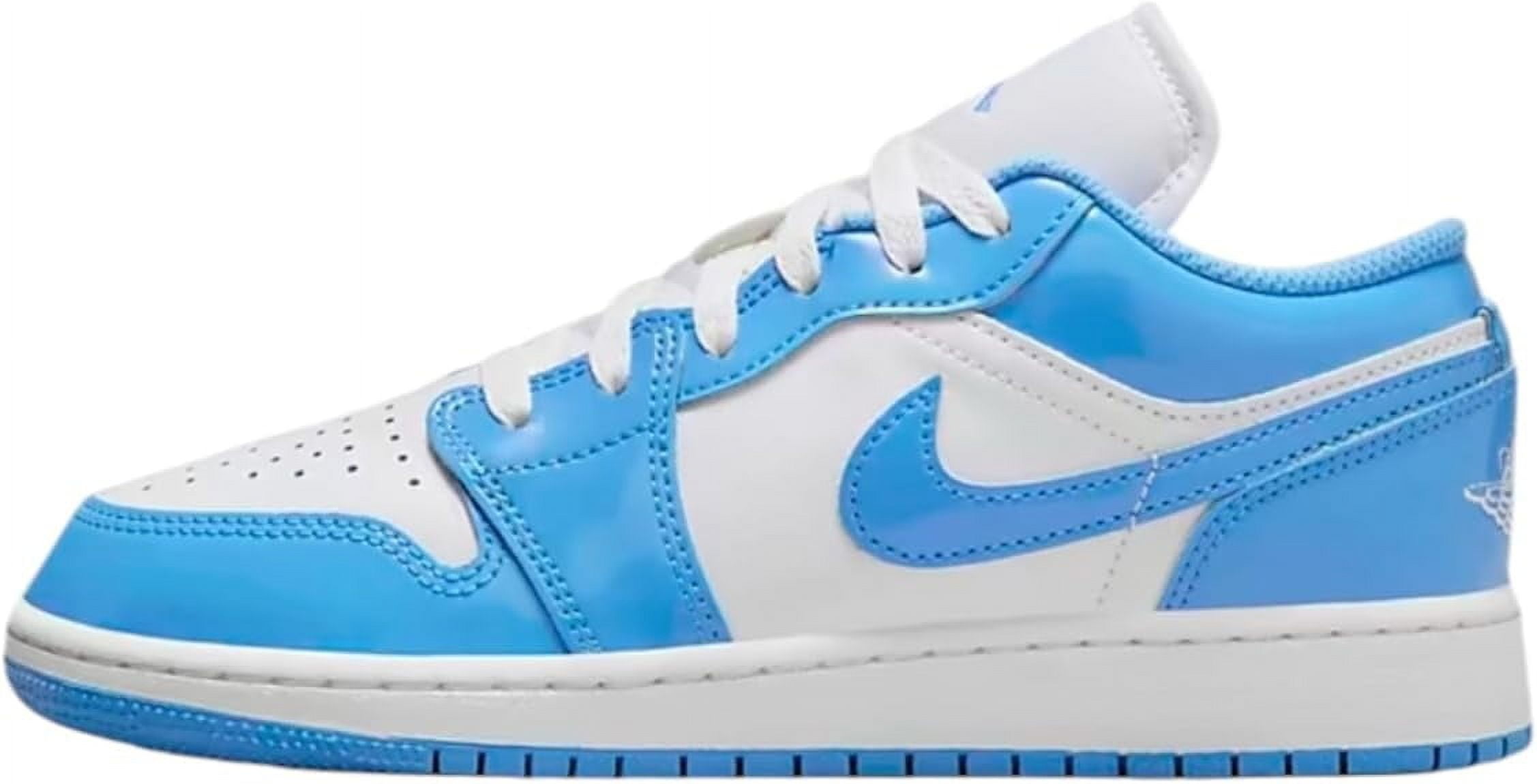 Jordan 1 Low SE Legend Blue Patent (GS) (White/Legend Blue