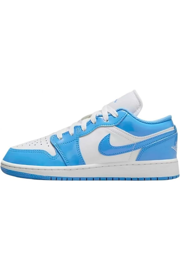 1 Low SE Legend Blue Patent (GS) (White/Legend Blue) - Size 6.5