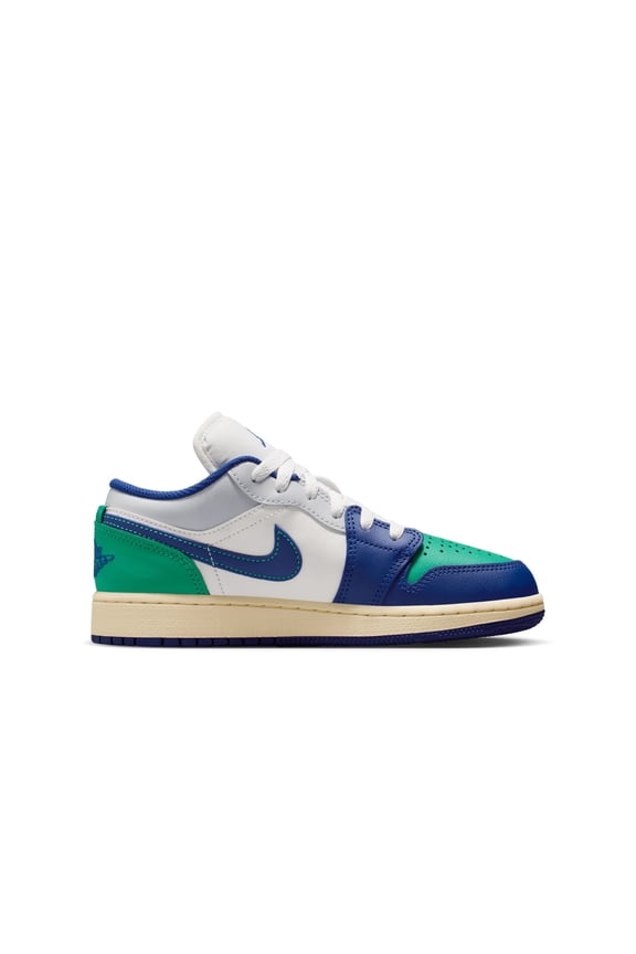 Big Kid's Jordan 1 Low Sail/Deep Royal Blue (553560 147) - 6
