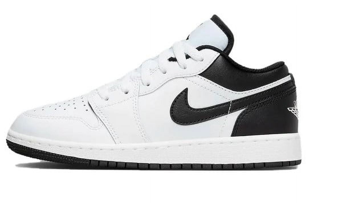 Big Kid's Jordan 1 Low White/Black-White (553560 132) - 5