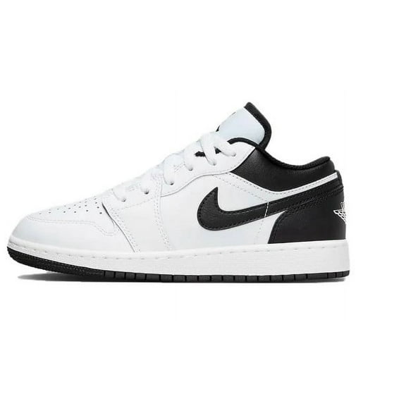 Big Kid's Jordan 1 Low White/Black-White (553560 132) - 6
