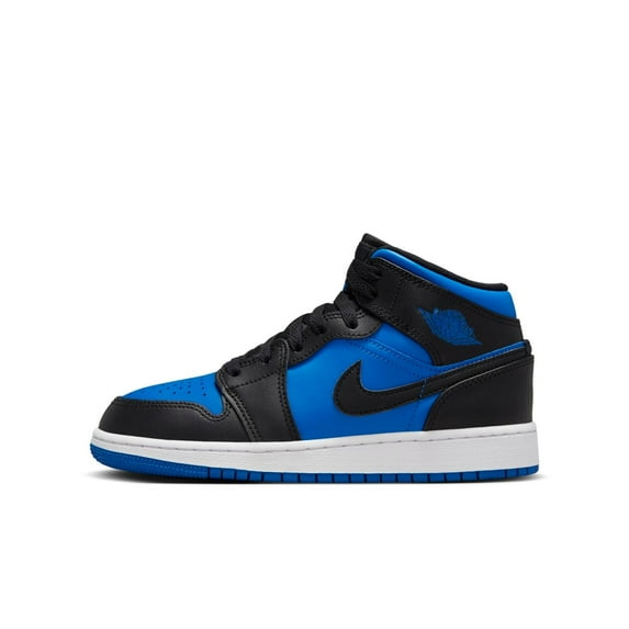Big Kid's Jordan 1 Mid Black/Royal Blue-Black-White (DQ8423 042) - 3.5