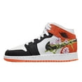 thumbnail image 1 of Big Kid's Jordan 1 Mid SE "Basketball Blossom" Wht/Blk-Strfsh DQ8390 100 - 5, 1 of 8