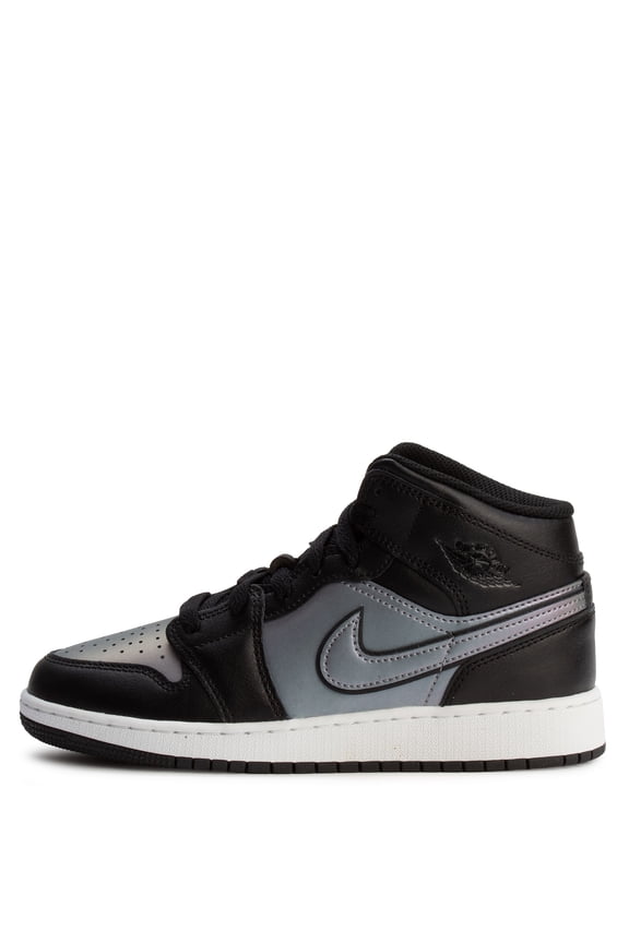 Big Kid's Jordan 1 Mid SE Black/Black-White (IH4106 010) - 5.5