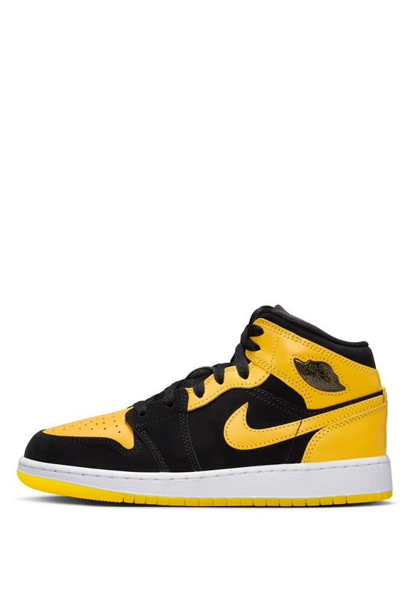 1 Mid SE New Love (2025) (GS) (Black/White/Varsity Maize) - Size 6