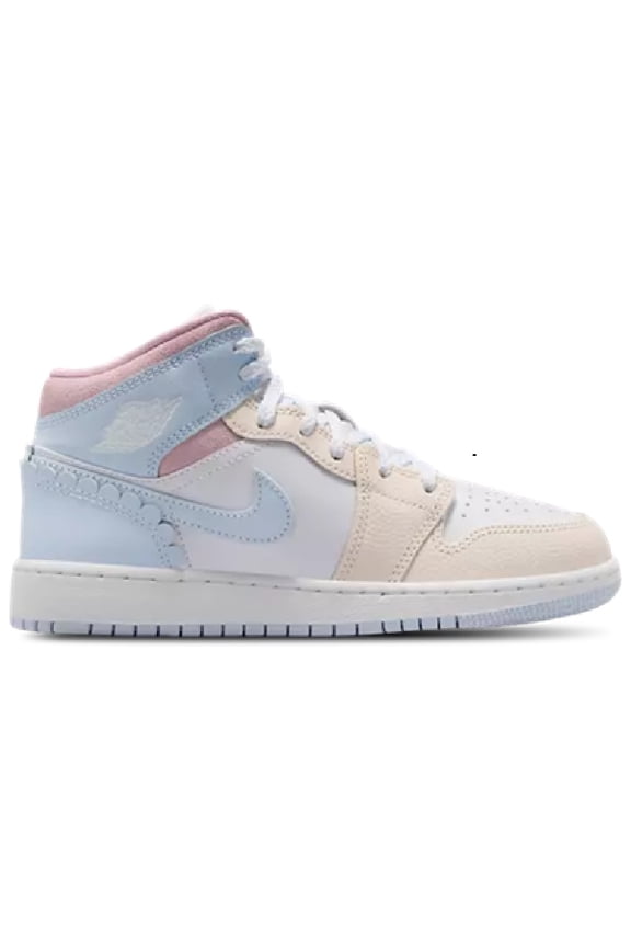 Big Kid's Jordan 1 Mid SE Half Blue/Half Blue-Pale Ivory (IB7507 403) - 6