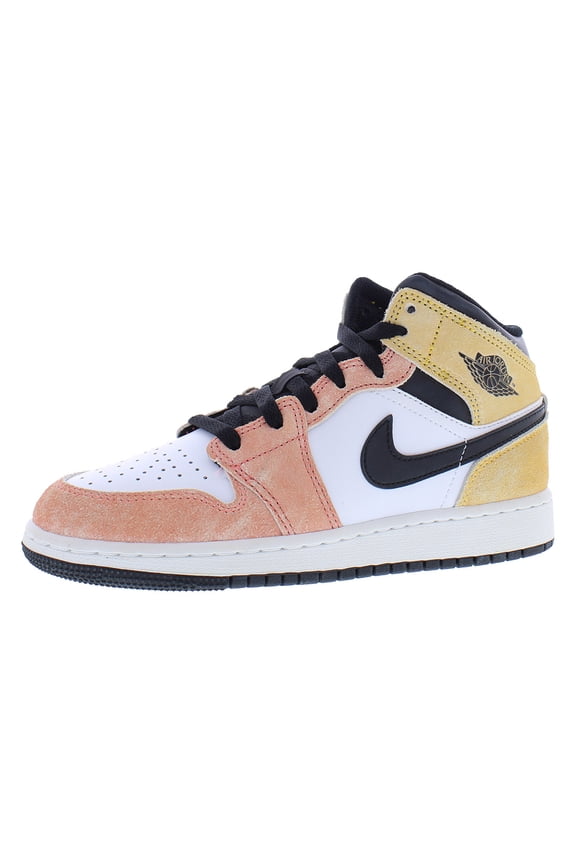 Big Kid's Jordan 1 Mid SE Magic Ember/Sundial-White (DX4365 800) - 6