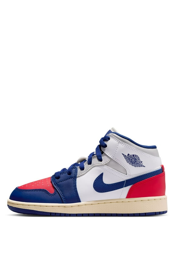 1 Mid Rare Air (GS) (White/University Red/Neutral Grey/Deep Royal Blue) - Size 6