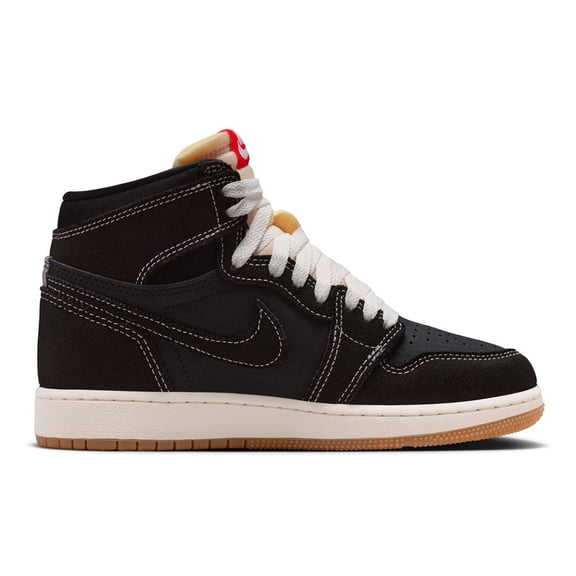 Big Kid's Jordan 1 RTR HI OG FC Black/University Red-Sail (II9927 001) - 5.5