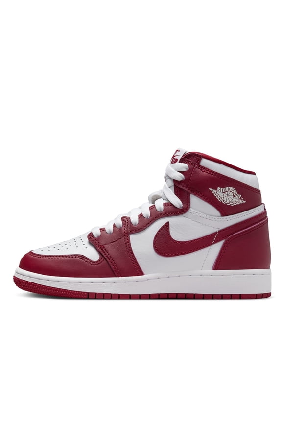 Big Kid's Jordan 1 Retro High OG "Artisanal Red" Wt/Team Rd (FD1437 160) - 5