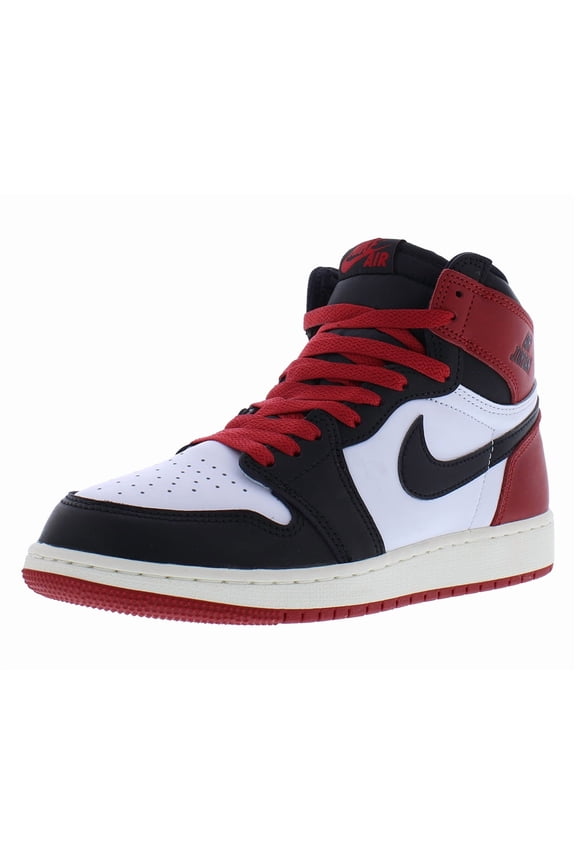 Big Kid's Jordan 1 Retro High OG White/Bck-Varsity Red-Sail (FD1437 106) - 6