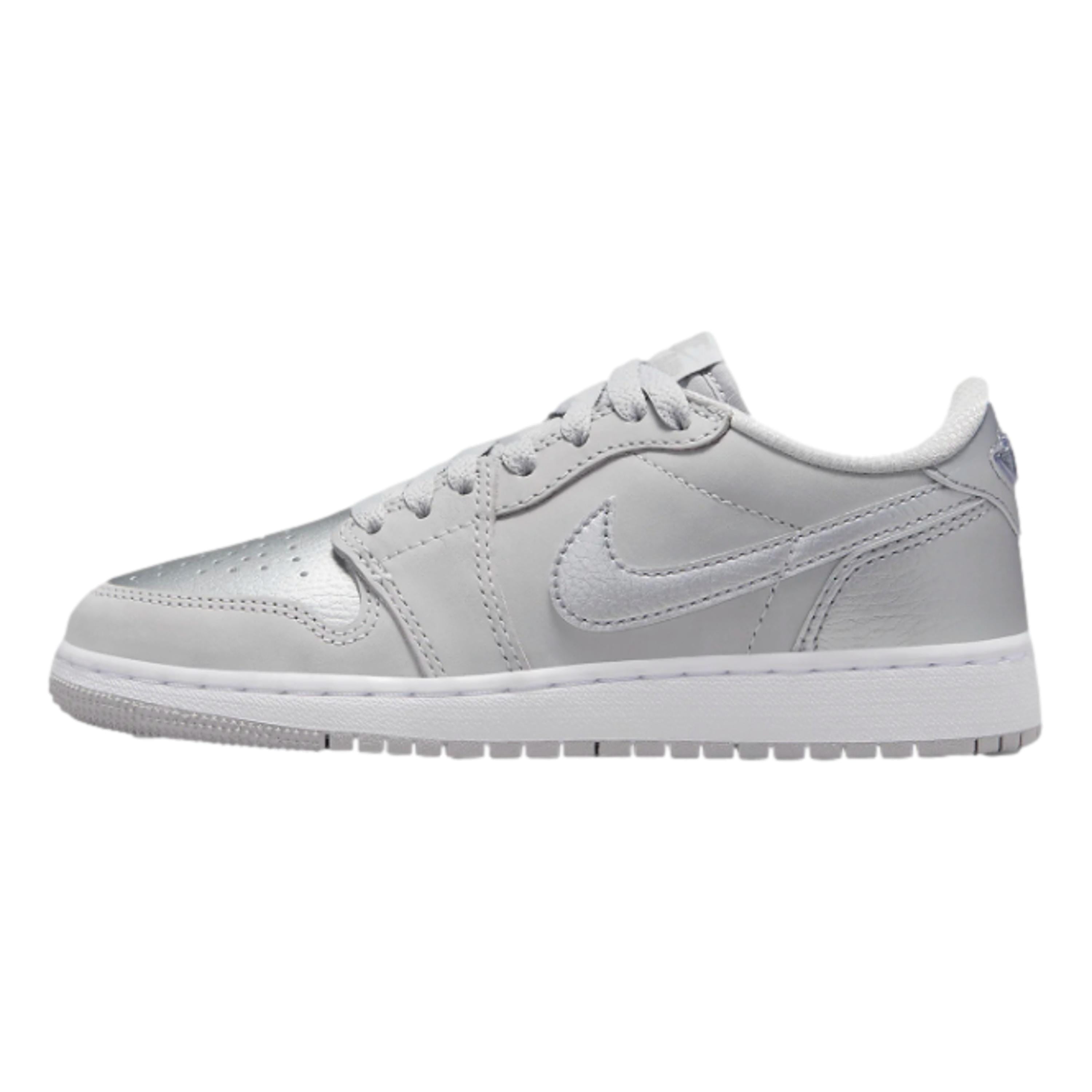Big Kid's Jordan 1 Retro Low OG Neutral Grey/Metallic Silver (CZ0858 002) - 5.5