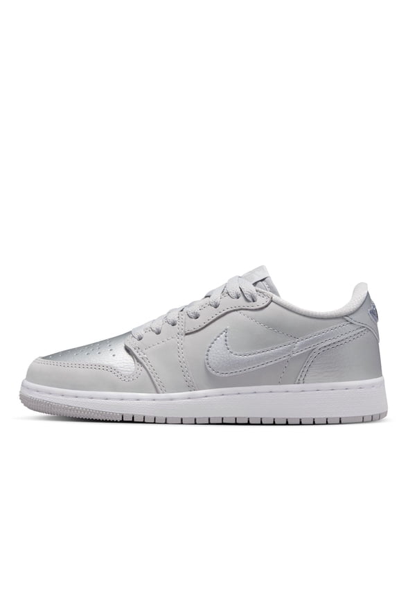 Big Kid's Jordan 1 Retro Low OG Neutral Grey/Metallic Slver (CZ0858 002) - 6