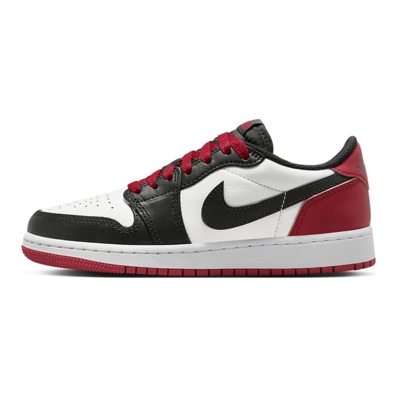 Big Kid's Jordan 1 Retro Low OG White/Black-Varsity Red (CZ0858 106) - 4.5