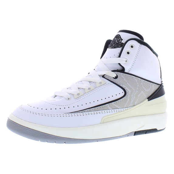 Jordan Big Kid's 2 Retro Python White/Fire Red-Black-Sail (DQ8562 102) - 4