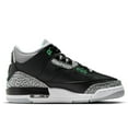 thumbnail image 1 of Big Kid's Jordan 3 Retro Black/Green Glow-Wolf Grey (DM0967 031) - 4.5, 1 of 8