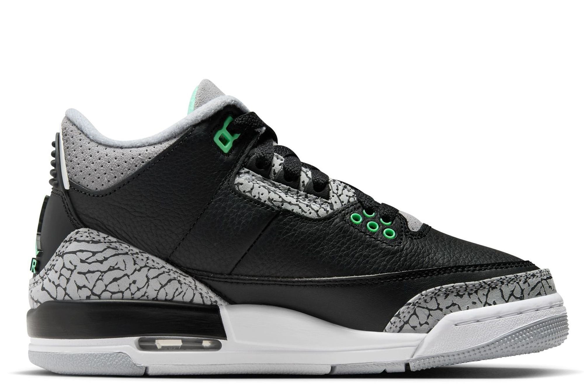jordan 3s black and green
