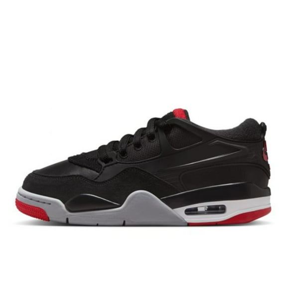 Big Kid's Jordan 4 RM Black/Varsity Red-Wolf Grey (FQ7938 061) - 4.5
