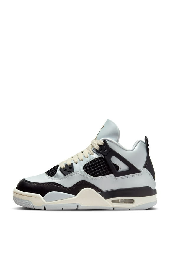 Big Kid's Jordan 4 Retro Pure Platinum/Metallic Gold (FZ8585 070) - 7