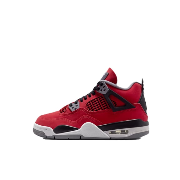 Big Kid's Jordan 4 Retro "Toro Bravo" Fire Red/White-Black (FQ8213 600) - 4.5