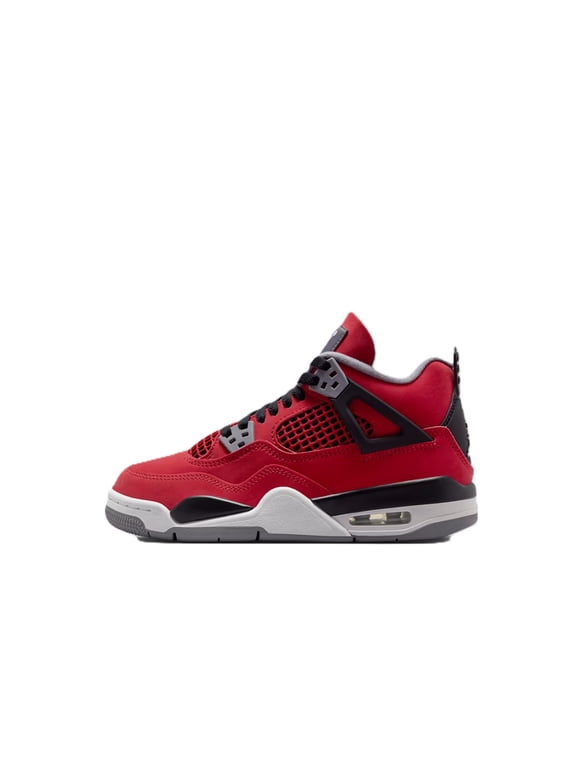 Big Kid's Jordan 4 Retro "Toro Bravo" Fire Red/White-Black (FQ8213 600) - 6