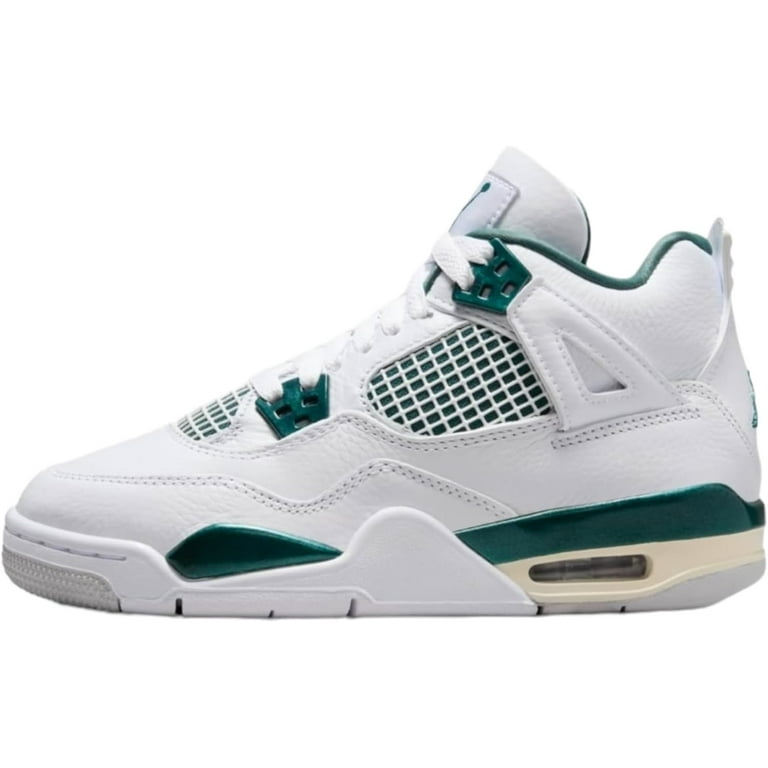 Big Kid s Jordan 4 Retro White Oxidized Green White FQ8213 103 6.5 Walmart