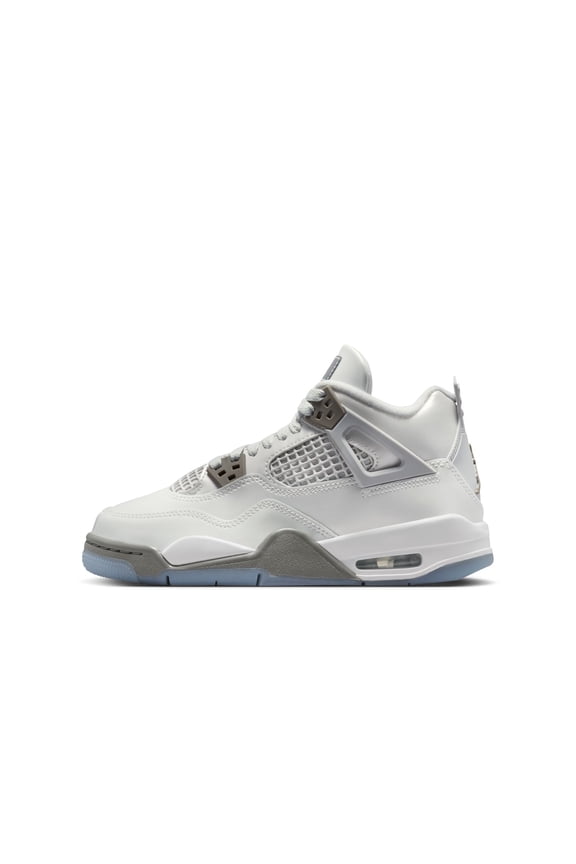 Big Kid's Jordan 4 Retro Photon Dust/ Blue Chill (HV4401 014) - 4.5