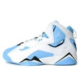 thumbnail image 1 of Big Kid's Jordan True Flight White/University Blue-Black (343795 140) - 4.5, 1 of 6