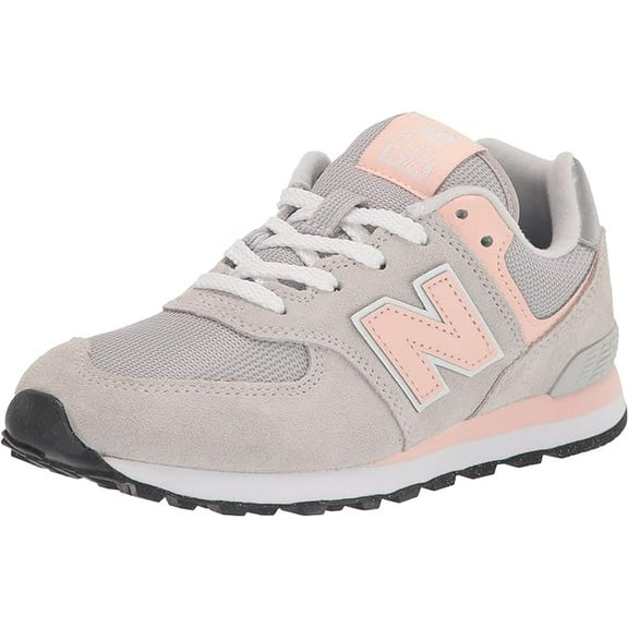 Big Kid's New Balance 574 Core Grey Pink (GC574EVK) - 6.5