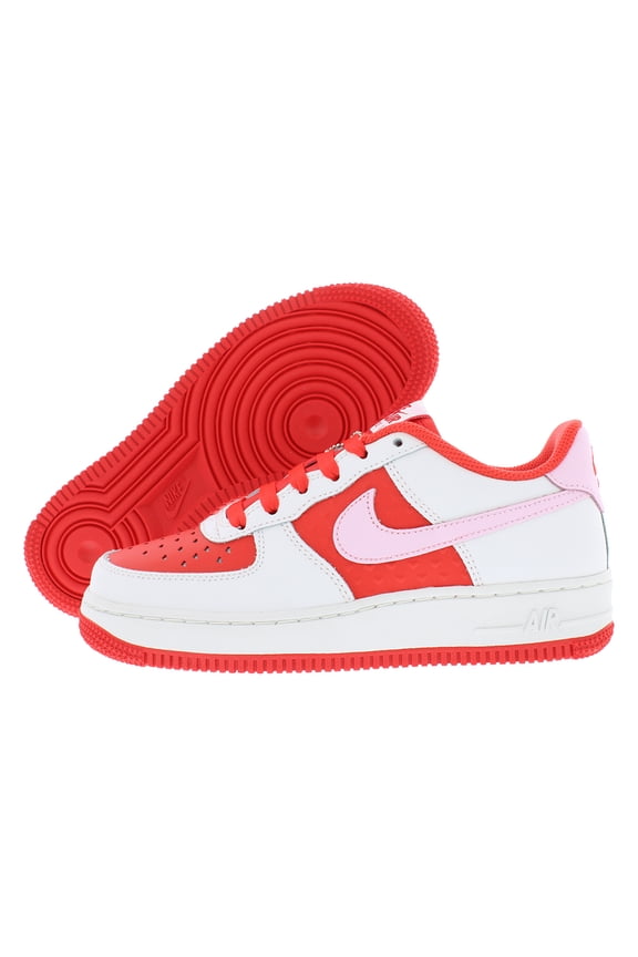 Air Force 1 BG GS Girls Shoes Size 5, Color: Summit White/Pink Foam