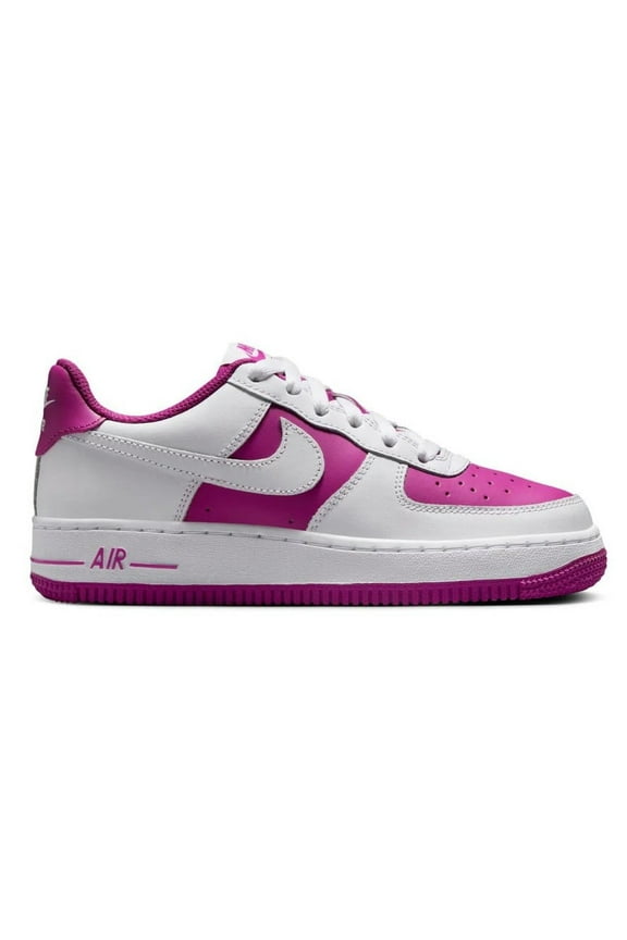 Big Kid's Nike Air Force 1 BG White/Hot Fuchsia (HV0938 100) - 2.5