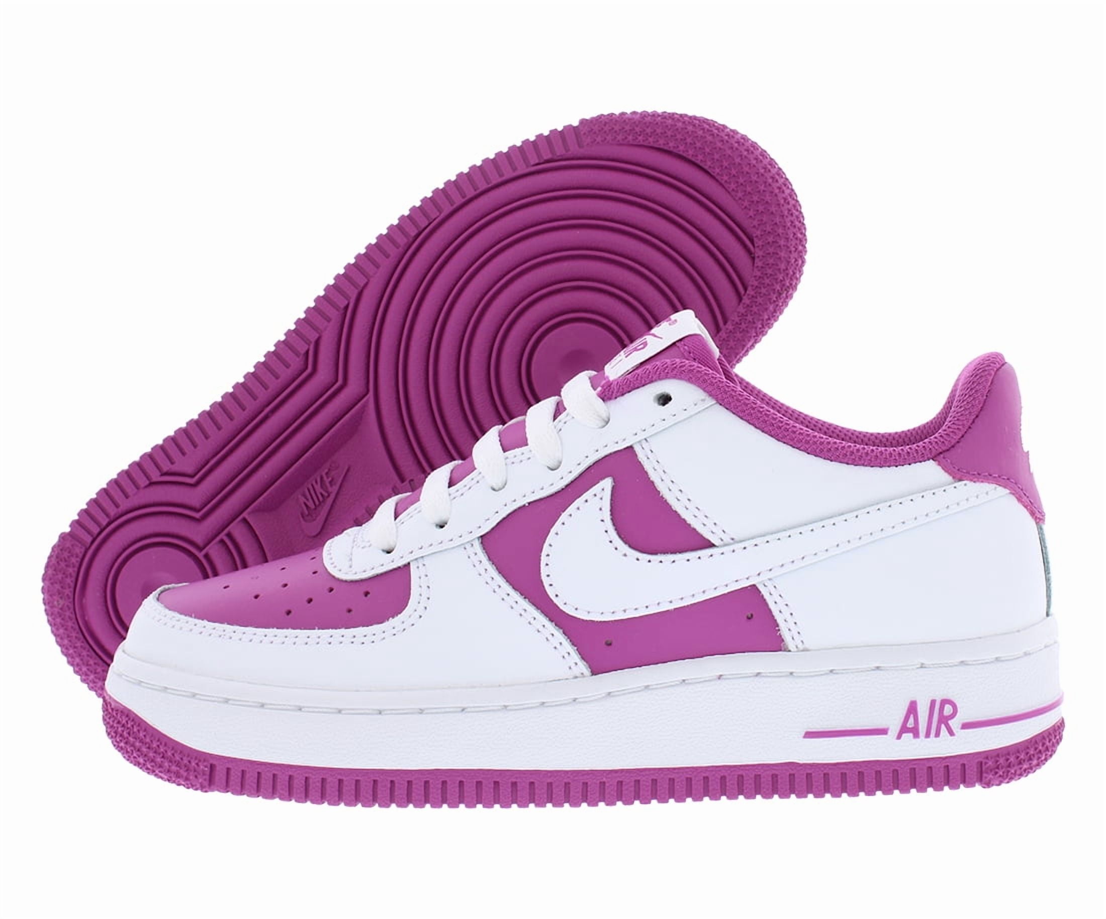 Big Kid's Nike Air Force 1 BG White/Hot Fuchsia (HV0938 100) - 4.5