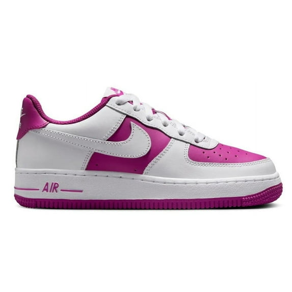 Nike Big Kid's Air Force 1 BG White/Hot Fuchsia (HV0938 100) - 6.5