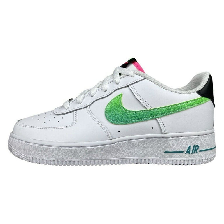 Big Kid's Nike Air Force 1 LV8 1 White/Green Strike-Aquamarine