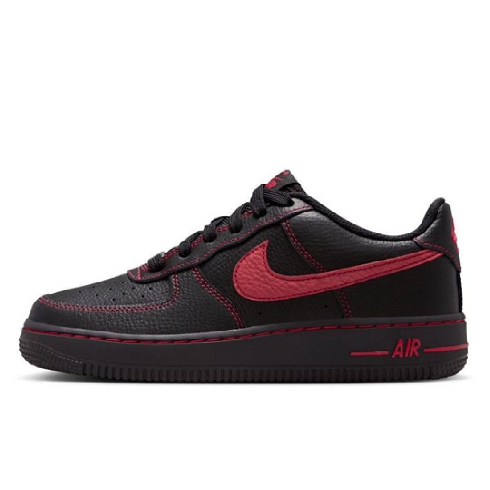 Big Kid's Nike Air Force 1 LV8 3 Black/University Red-Black (HV4762 001) - 4.5