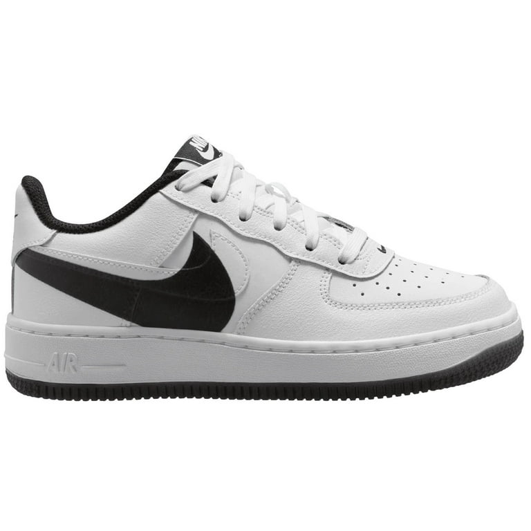 Nike Air Force 1 LV8 4 Shoe Youth White White Black 4.5Y