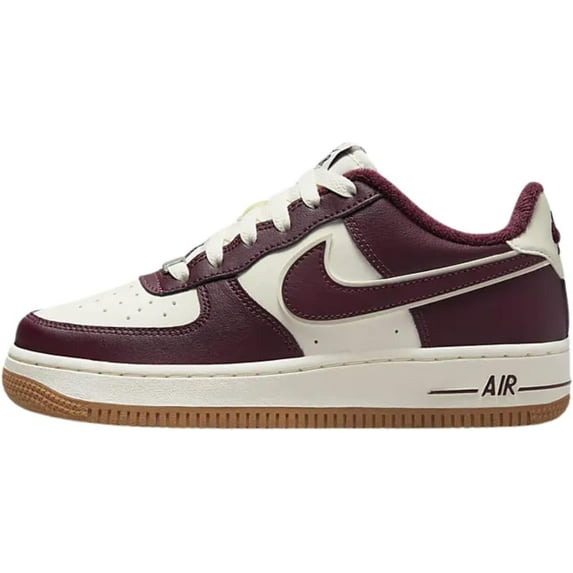 Big Kid's Nike Air Force 1 LV8 Sail/Night Maroon (DQ5972 100) - 4