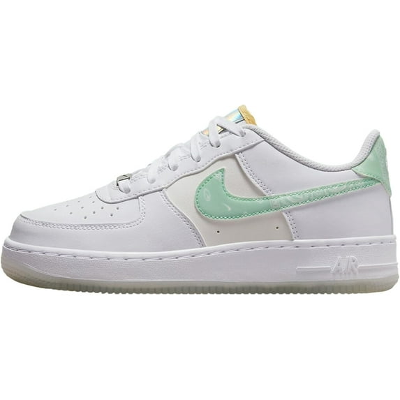 Big Kid's Nike Air Force 1 LV8 White/Mint Foam White-Phantom (FJ7706 131) - 5