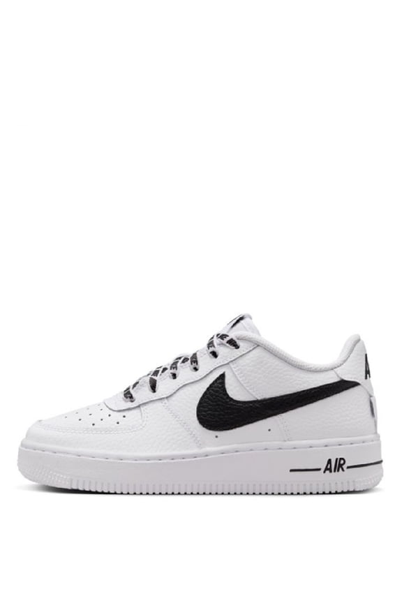 Big Kid's Nike Air Force 1 Low Js White/Black (IR0270 100) - 4