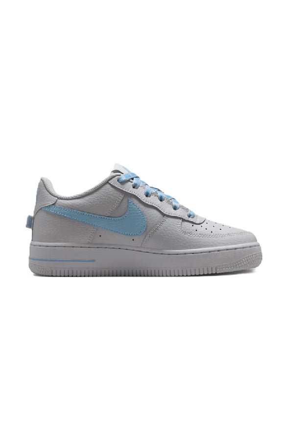 Big Kid's Nike Air Force 1 Low Js Wolf Grey/Work Blue (IR0270 004) - 4