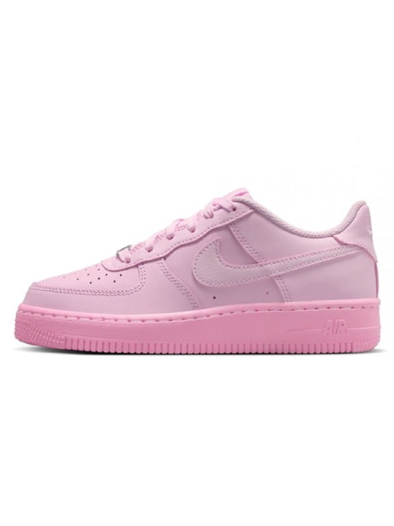 Big Kid's Nike Air Force 1 Pink Foam/Pink Foam-Pink Rise (CT3839 601) - 5