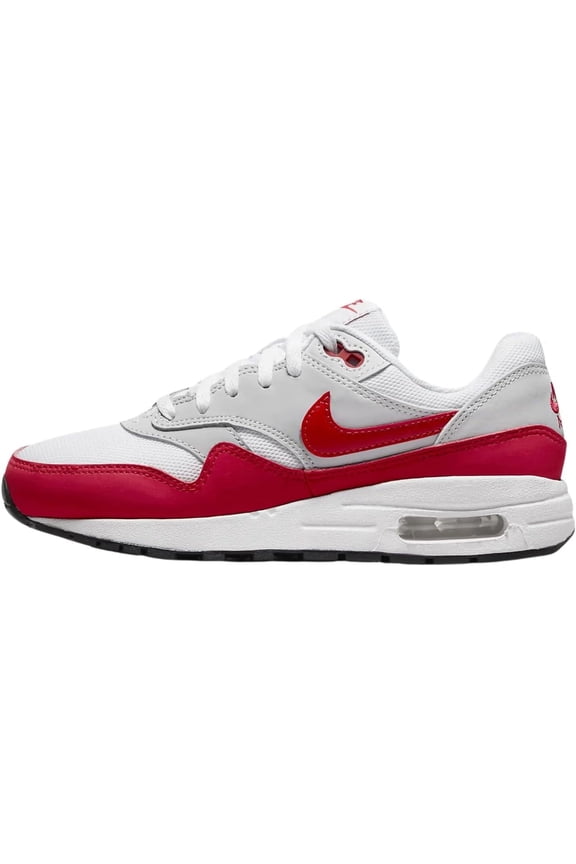 Big Kid's Nike Air Max 1 Neutral Grey/University Red (DZ3307 003) - 7