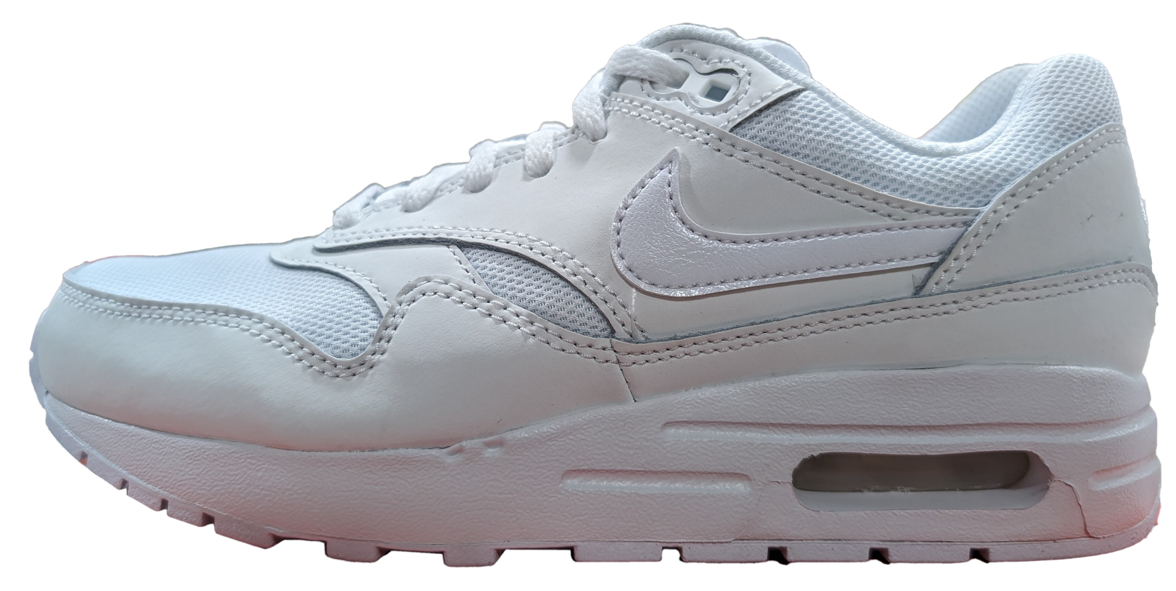 Big Kid s Nike Air Max 1 White White White DZ3307 100 5