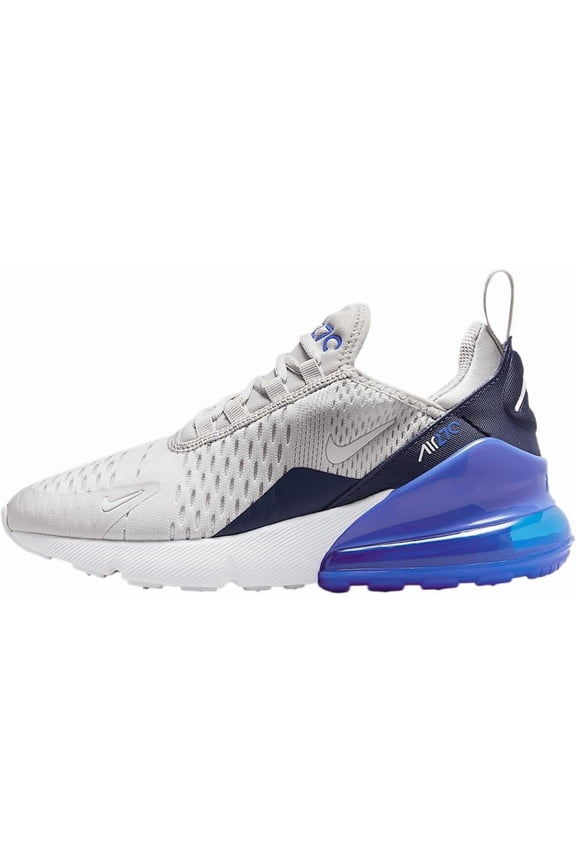 Big Kid's Nike Air Max 270 Vast Grey/White-Hyper Royal (943345 041) - 4