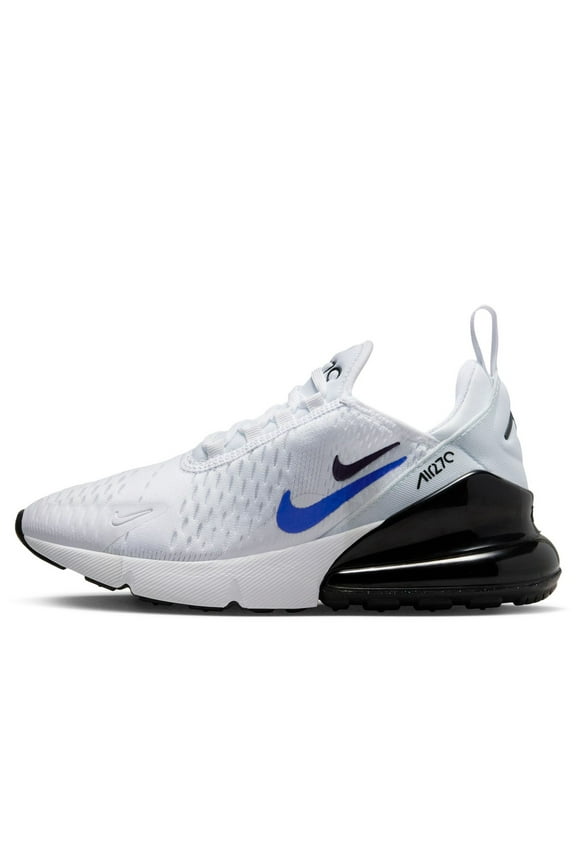 Big Kid's Nike Air Max 270 White/Black-Hyper Royal (FD0691 100) - 7